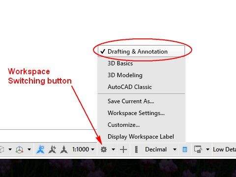 Fig.2.1.1.3 - Workspace Switching tool